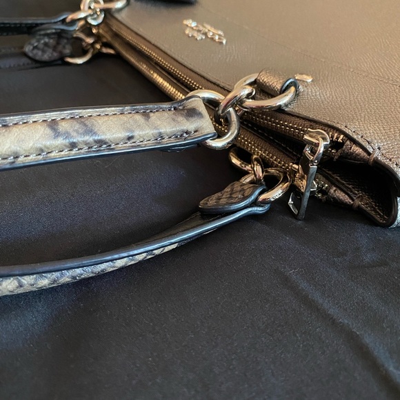 Coach Metallic Silver Shoulder Bag - Picture 10 of 12